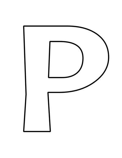 How do you write P in bubble letters?