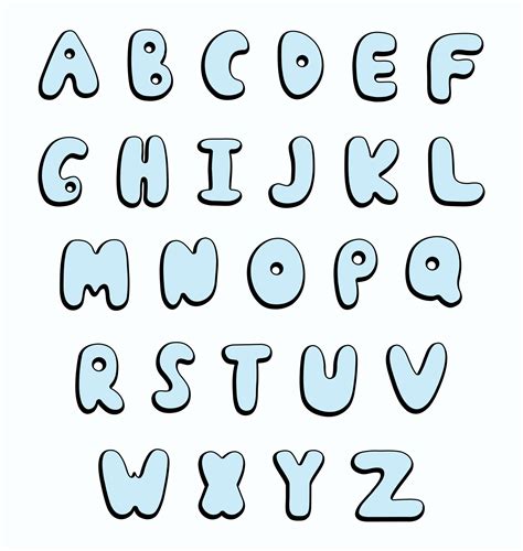 How do you write Z in bubble letters?