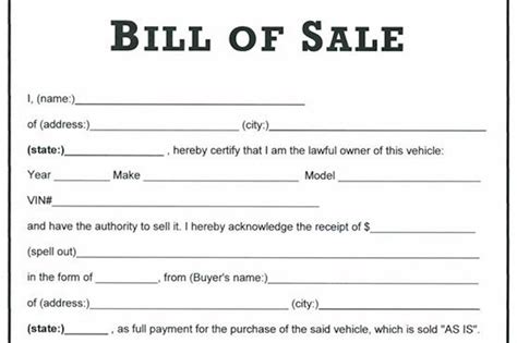 How do you write a bill of sale for a gifted car in Florida?