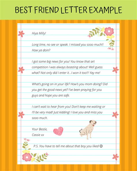 How do you write a caring letter to a friend?