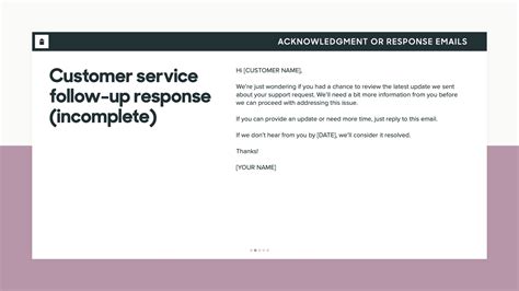 How do you write a customer service response?