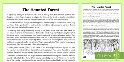 How do you write a dark forest scene?