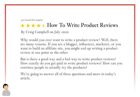 How do you write a good product review?