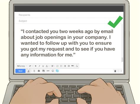 How do you write a job email?