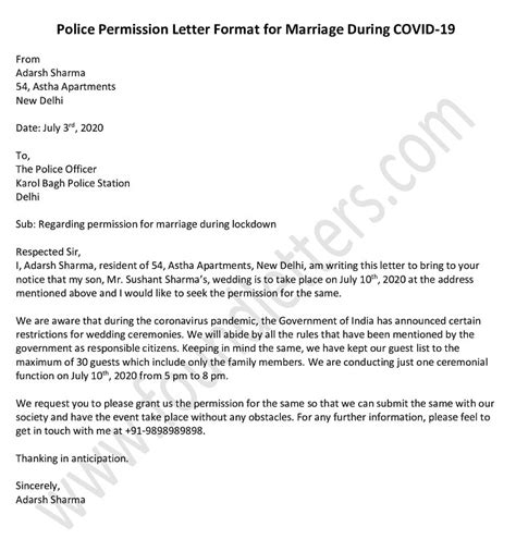 How do you write a letter of marriage?