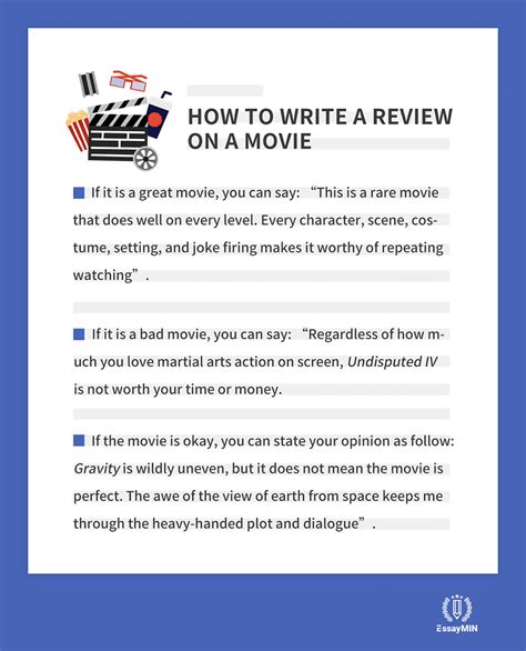 How do you write a movie summary?