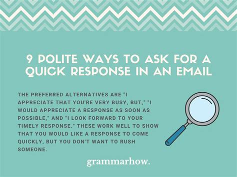How do you write a polite response?