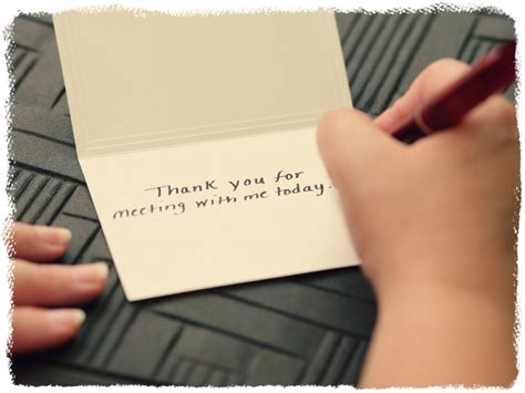 How do you write a professional thank you card?