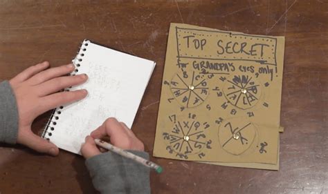 How do you write a secret message?