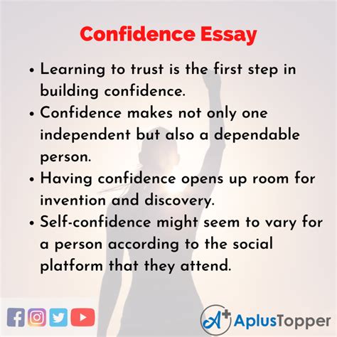 How do you write a self-confidence essay?