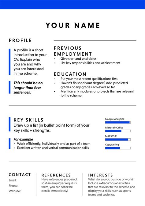 How do you write a student CV?