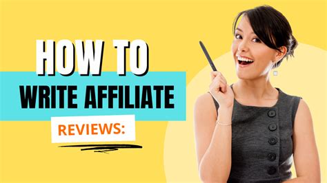 How do you write an affiliate review?