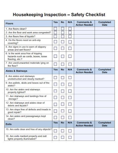 How do you write an inspection checklist?