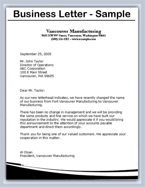 How do you write an official letter to a company?