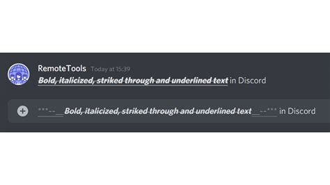 How do you write thick Discord?