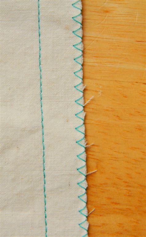 How do you zig zag stitch edges?