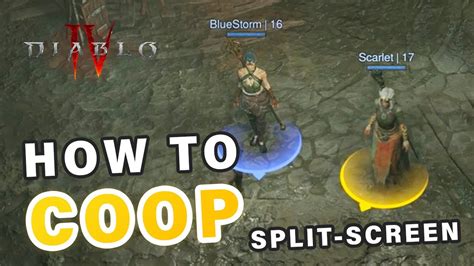 How does Diablo 4 Coop work?