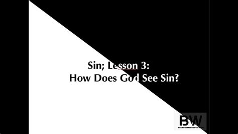 How does God view sin?
