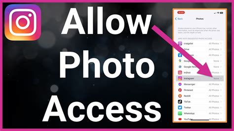 How does Instagram access photos?