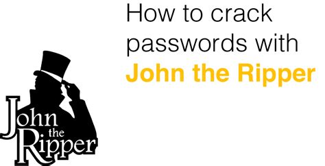 How does John the Ripper guess passwords?