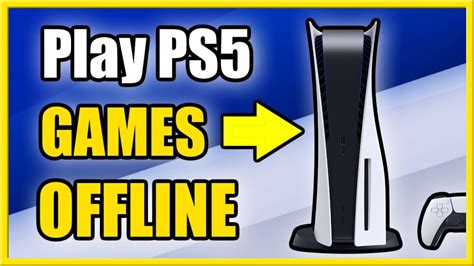 How does PS5 offline play work?