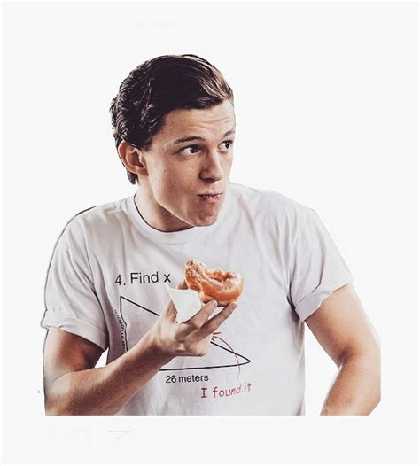 How does Tom Holland eat?