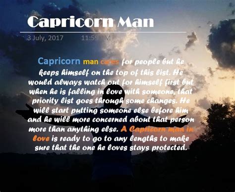 How does a Capricorn man act when he likes you?