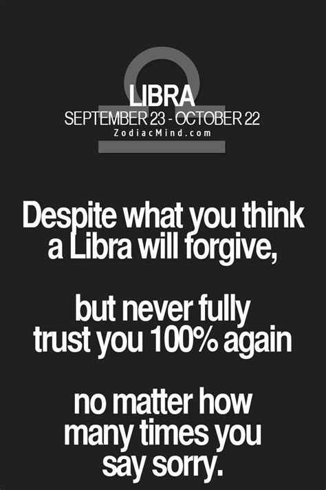 How does a Libra say sorry?