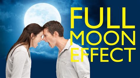 How does a full moon affect females?