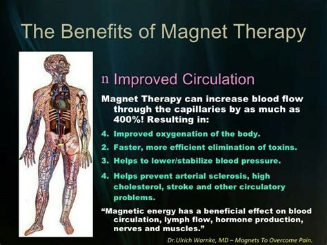 How does a magnet treat blood pressure?