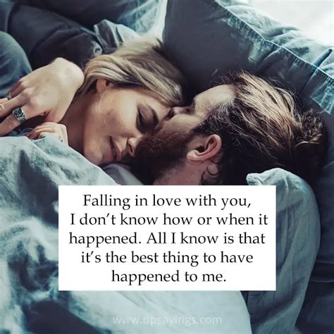 How does a man feel when he is falling in love?