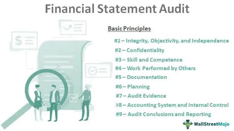 How does an auditor review financial statements?