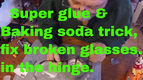 How does baking soda fix glasses?