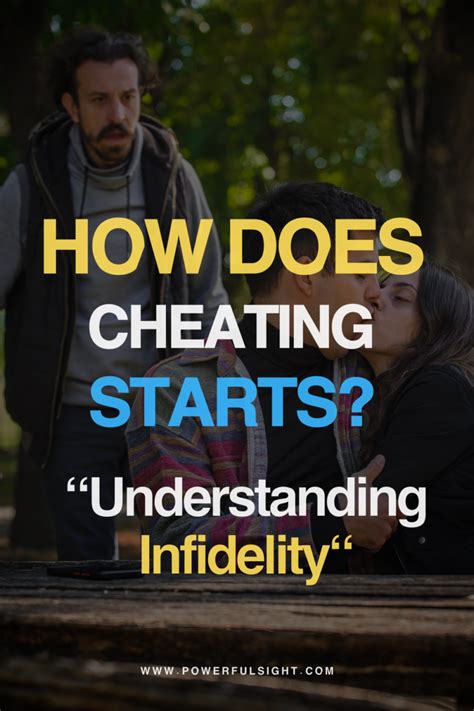 How does cheating usually start?