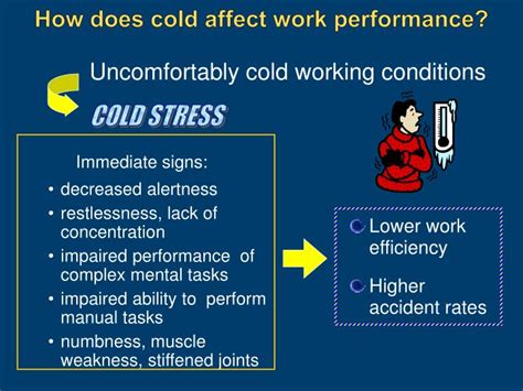How does cold affect performance?