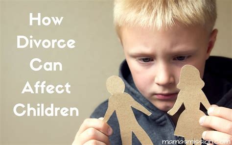 How does divorce affect a child's mental health?