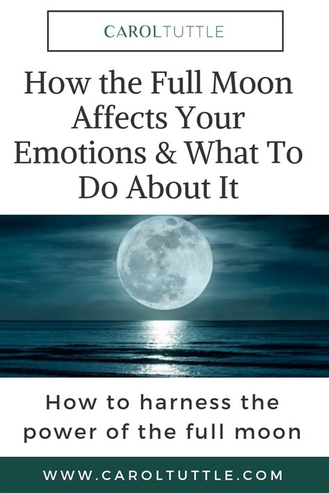 How does full moon affect emotions?