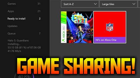 How does game sharing work on Xbox?