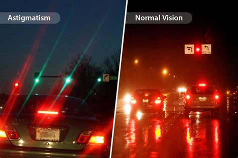 How does glare affect vision?