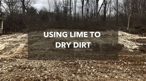 How does lime dry out mud?