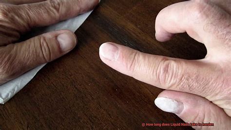 How does liquid nails harden?