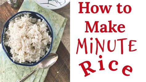 How does minute rice work?