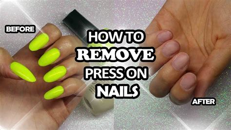 How does olive oil remove press on nails?