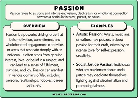 How does passion affect your life?