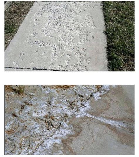 How does salt damage concrete?