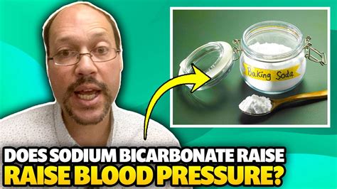 How does sodium bicarb increase blood pressure?