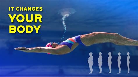 How does swimming change a woman's body?