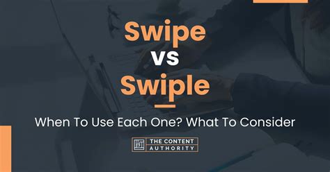 How does swipe work?