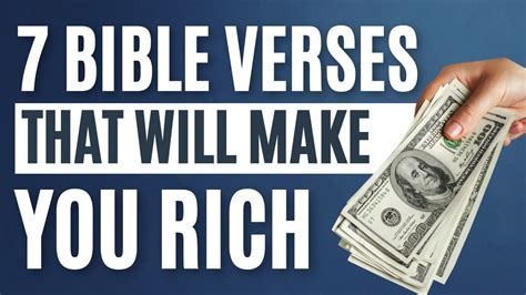 How does the Bible say to become wealthy?