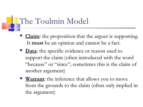 How does the Toulmin model help critical thinking?